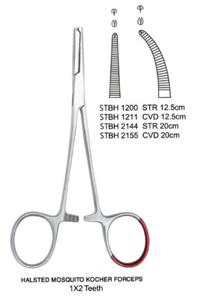 HALSETED MOSQUITO KOCHER FORCEPS