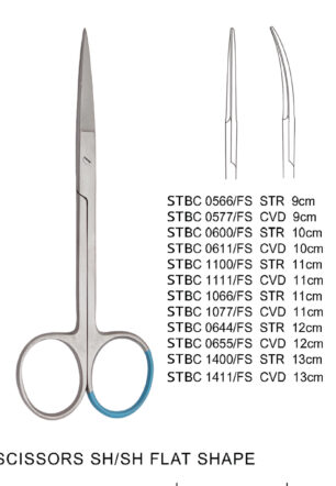 IRIS SCISSORS SH/SH FLAT SHAP