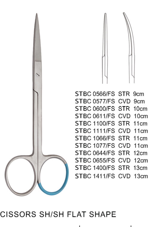 IRIS SCISSORS SH/SH FLAT SHAP