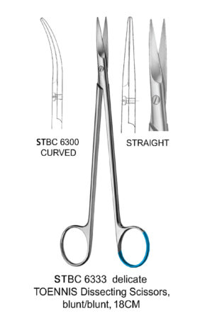 TOENNIS DISSECTING SCISSORS