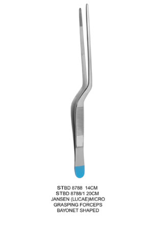 JANSEN MICRO GRASPING FORCEPS BAYONET SHAPED