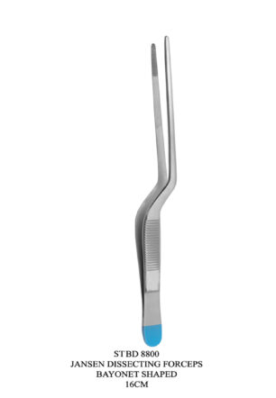 JANSEN DISSECTING FORCEPS BAYONET SHAPED