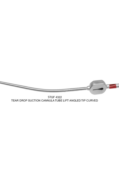 TEAR DROP SUCTION CANNULA TUBE RIGHT & LEFT ANGLED TIP CURVED - Image 3