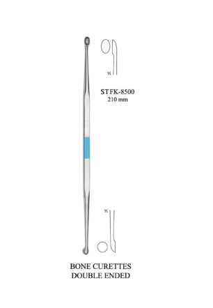 BONE CURETTES DOUBLE ENDED