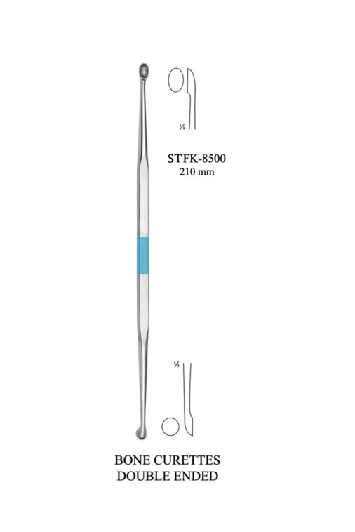 BONE CURETTES DOUBLE ENDED