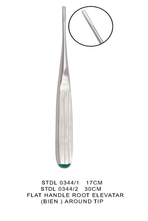 FLAT HANDLE ROOT ELEVATAR AROUND TIP