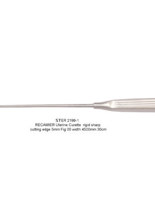 RECAMIER UTERINE CURETTE RIGID SHARP