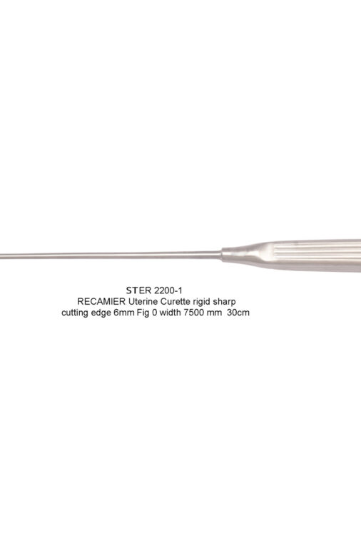 RECAMIER UTERINE CURETTE RIGID SHARP - Image 3