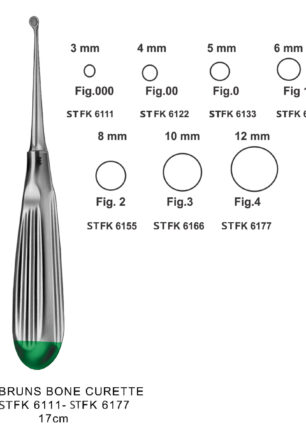BRUNS BONE CURETTE