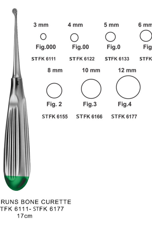 BRUNS BONE CURETTE