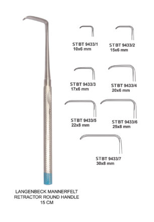 MINI LANGANBECK RETRACTOR PLAIN HANDLE