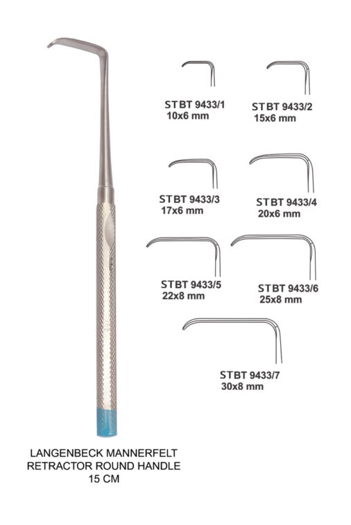 MINI LANGANBECK RETRACTOR PLAIN HANDLE
