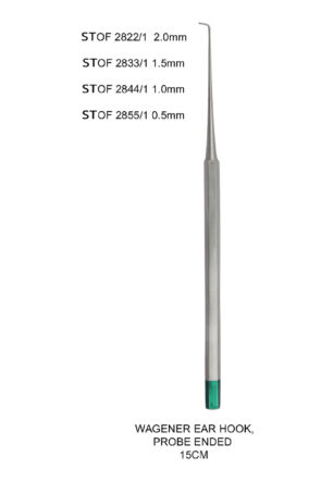 JANSEN ROUND HANDLE EAR CURETTE DOUBLE ENDED