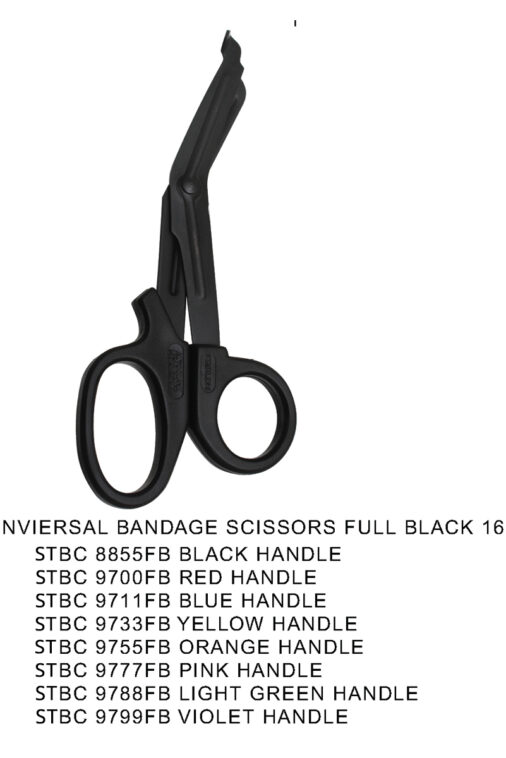 UNIVERSAL BANDAGE SCISSORS FULL BLACK