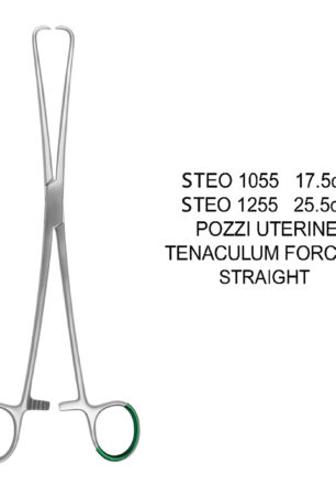 POZZI UTERINE TENACULUM FORCEPS STRAIGHT