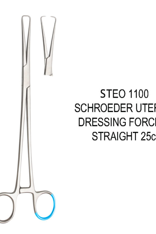 SCHROEDER UTERINE DRESSING FORCEPS STRAIGHT