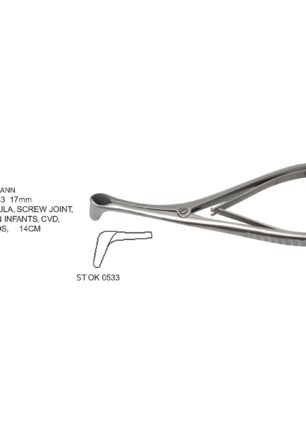 BACKMANN NASAL SPECULA SCREW JOINT FOR USE IN INFANTS CVD SIDEWARDS