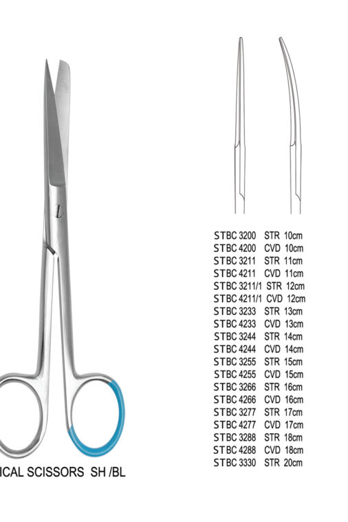 SURGICAL SCISSORS SH/BL