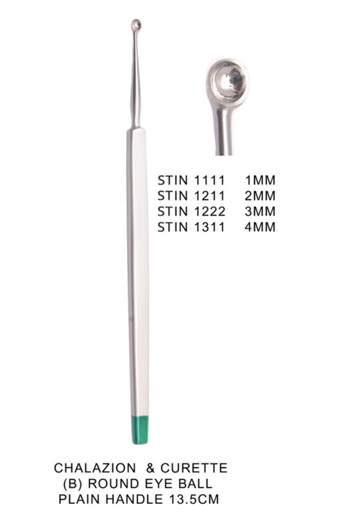 CHALAZION & CURETTE ROUND EYE BALL PLAIN HANDLE