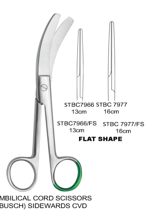 UMBILICAL CORD SCISSORS BUSCH SIDEWARDS