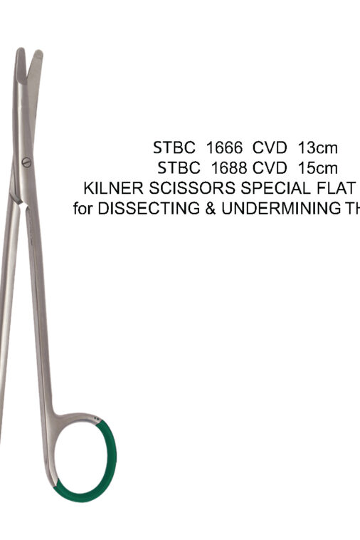 KILNER SCISSORS SPECIAL FLAT POINT FOR DISSECTING & UNDERMINING THE SKIN
