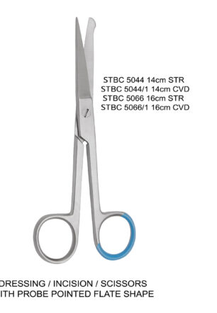 DRESSING / INCISION / SCISSORS WITH PROBE POINTED FLATE SHAPE